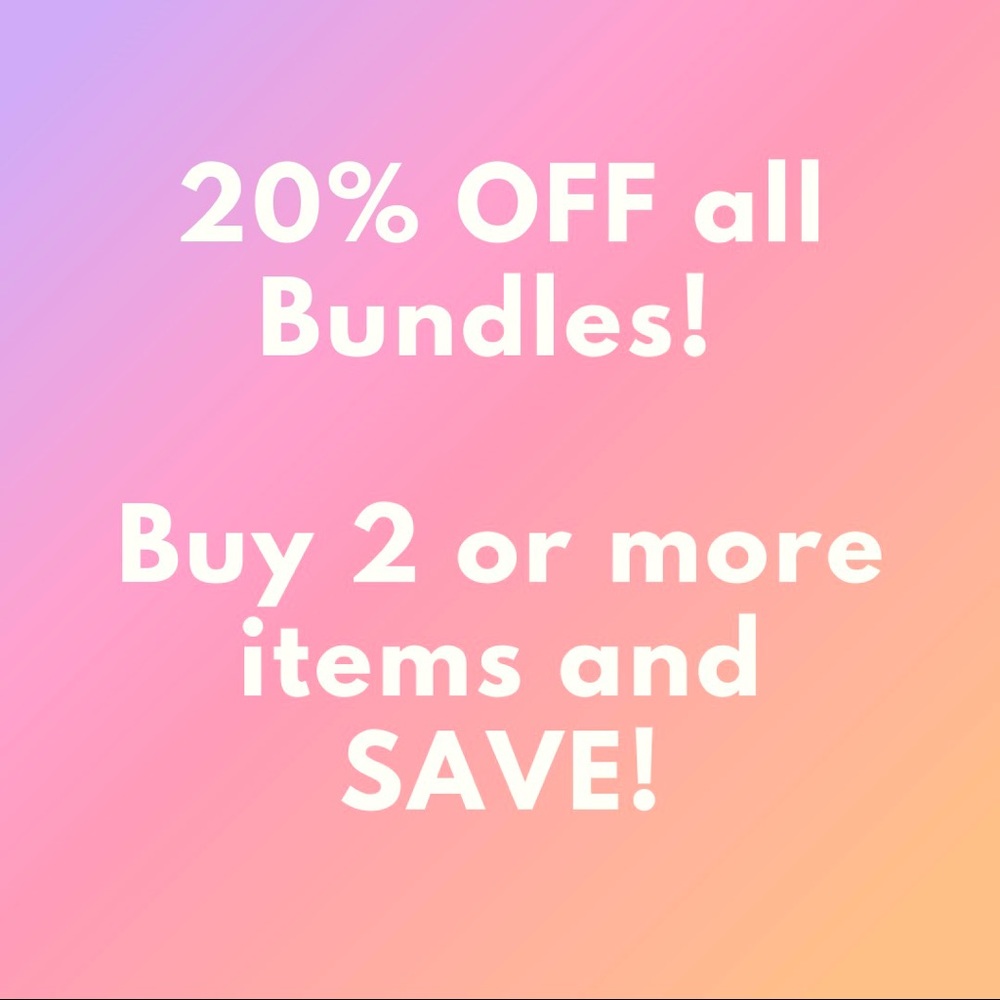 20% off all Bundles!